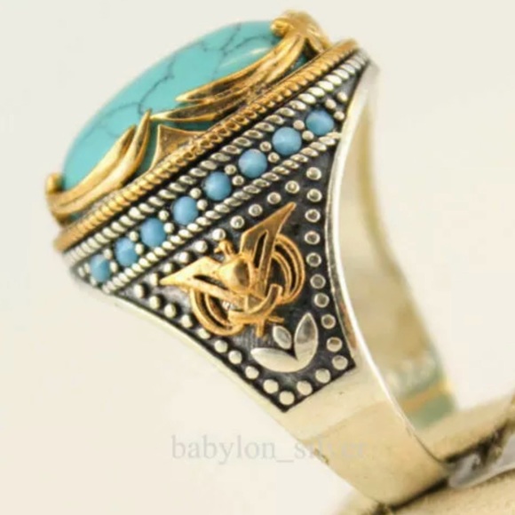 Handmade Unisex Turquoise Ring! - Picture 5 of 6
